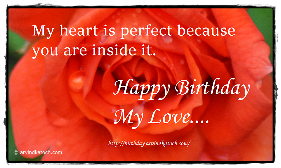 Birthday Card, Rose Card, Card for lover, 