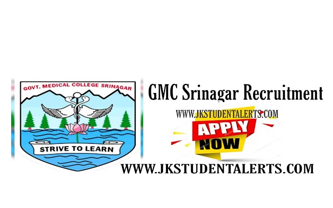 GMC Srinagar Advertisement for the post of EEG and EMG Technician