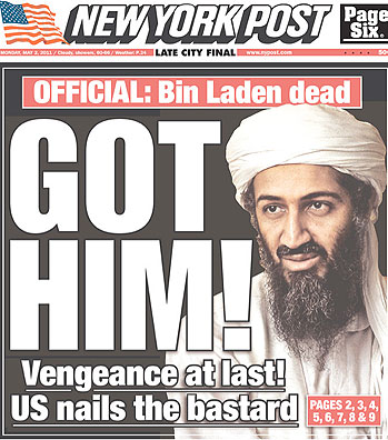 osama bin laden death. OSAMA BIN LADEN DEAD: All Over