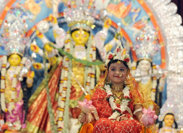 belur math kumari puja durga