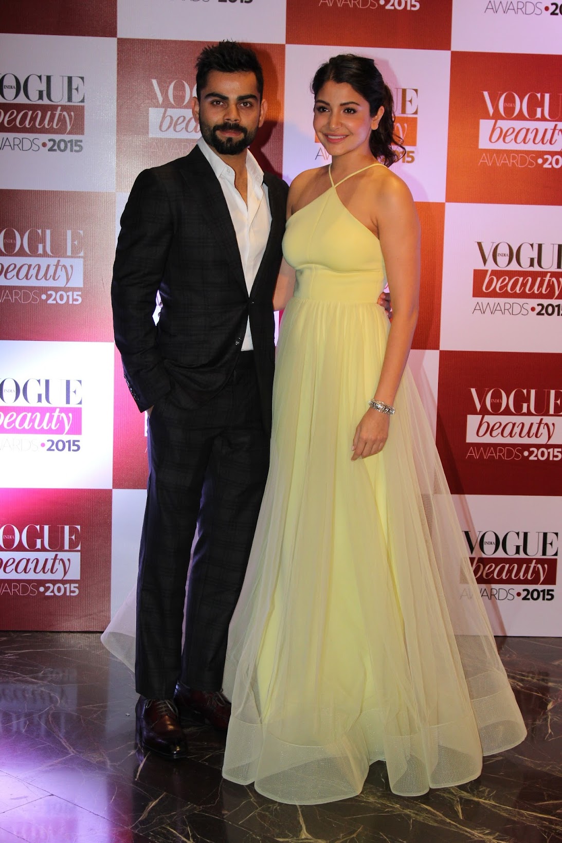 Best of Vogue India Beauty Awards 2015, Anushka sharma & Virat Kohli at the Vogue India Beauty awards