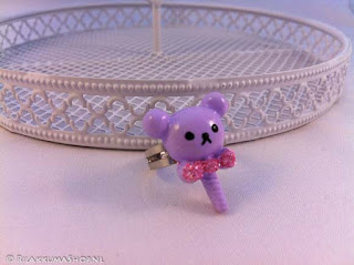 Kawaii cute Rilakkuma lollipop ring