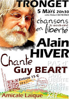 Récital Alain HIVER chante Guy BEART