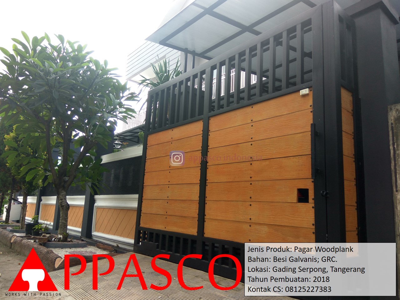  Pagar  Lipat Woodplank di Garding Serpong Tangerang Pagar  