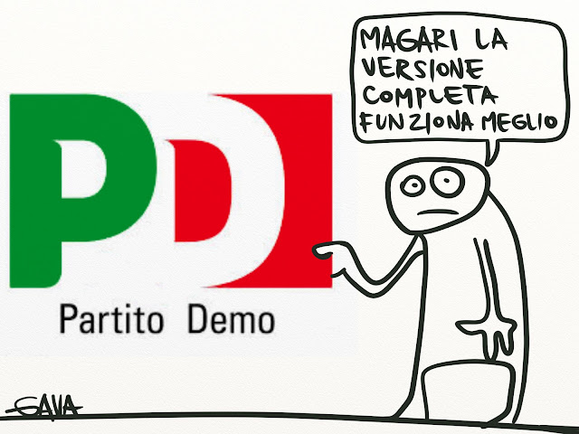 Gava Gavavenezia vignette satira presine caricature illustrazioni politica venezia ridere pensare piangere pd partito democratico demo versione completa politiche 