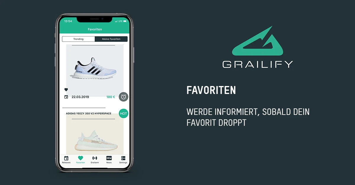 Grailify - Die App und Page für echte Sneakerheads |Der Webtipp aus dem Atomlabor 