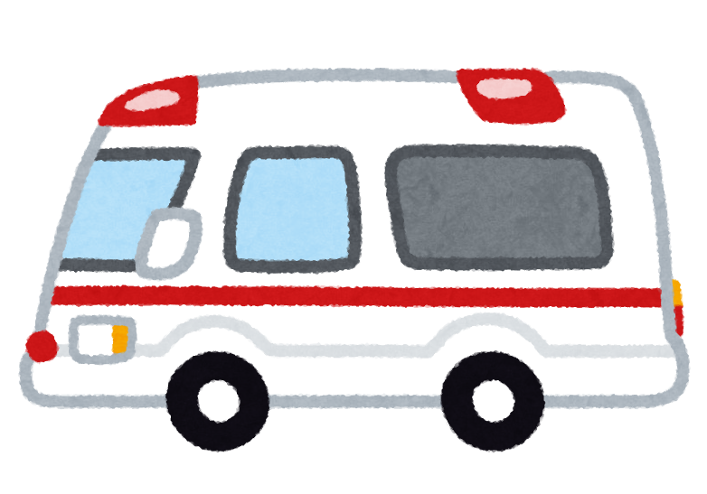 横向きの救急車のイラスト かわいいフリー素材集 いらすとや 横向きの救急車のイラスト かわいいフリー素材集 いらすとや