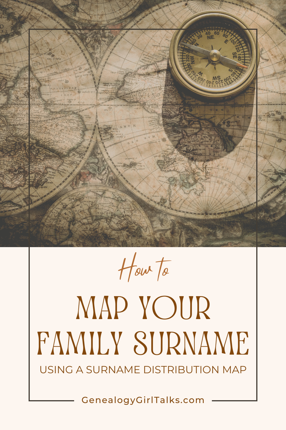 Map Your Surname (Distribution Map) by Genealogy Girl Talks