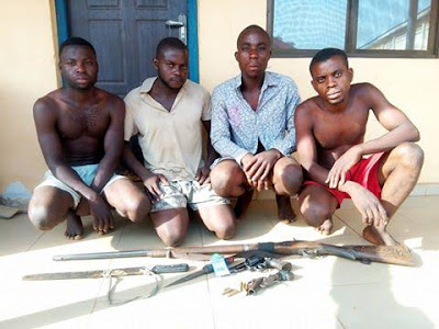 Photo: Police raid criminal hideout in Benue, arrest suspects planning attack on Zaki-Biam Yam market 