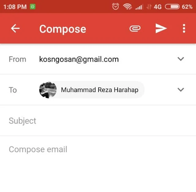 cara kirim email ke wa