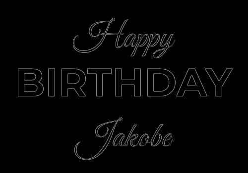Happy Birthday Jakobe (Animated GIF)