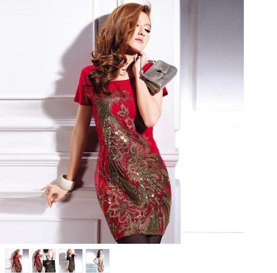 Red And White Lace Dress - Designer Clothes Usa