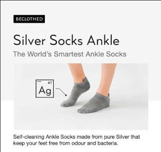 Odour-killing Ankle Socks Made with Pure Silver