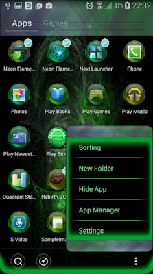 Green Flame GO theme2 for Android app free download