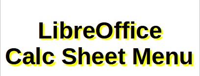 LibreOffice Calc Sheet Menu  (CCC)