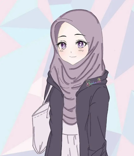 Style Gumbar Cartoon Hijab Modern