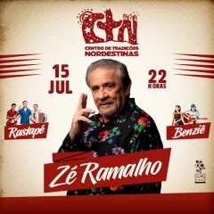 15/07/2022 Shows de Zé Ramalho, Rastapé e Benziê em São Paulo [CTN Limão] 