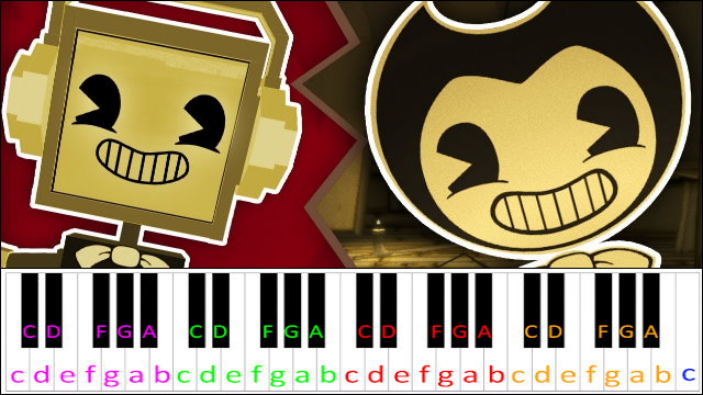 The Devil's Swing by Fandroid (Bendy and the Ink Machine) Piano / Keyboard Easy Letter Notes for Beginners