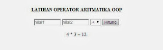 CARA MEMBUAT PROGRAM KALKULATOR DENGAN OOP PHP