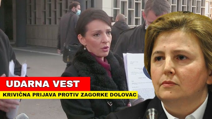 (VIDEO) Marinika Tepić podnela krivičnu prijavu protiv republičkog javnog tužioca Zagorke Dolovac 