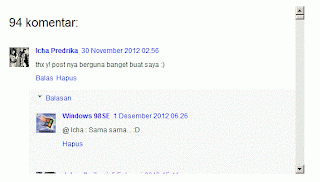 Preview pemasangan scrollbar pada kotak komentar (Tidak dapat melihat gambar? Klik kanan tulisan ini, lalu pilih 'Reload Image')