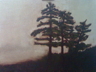 Peter Buchan Plein Air Painting Pine Trees