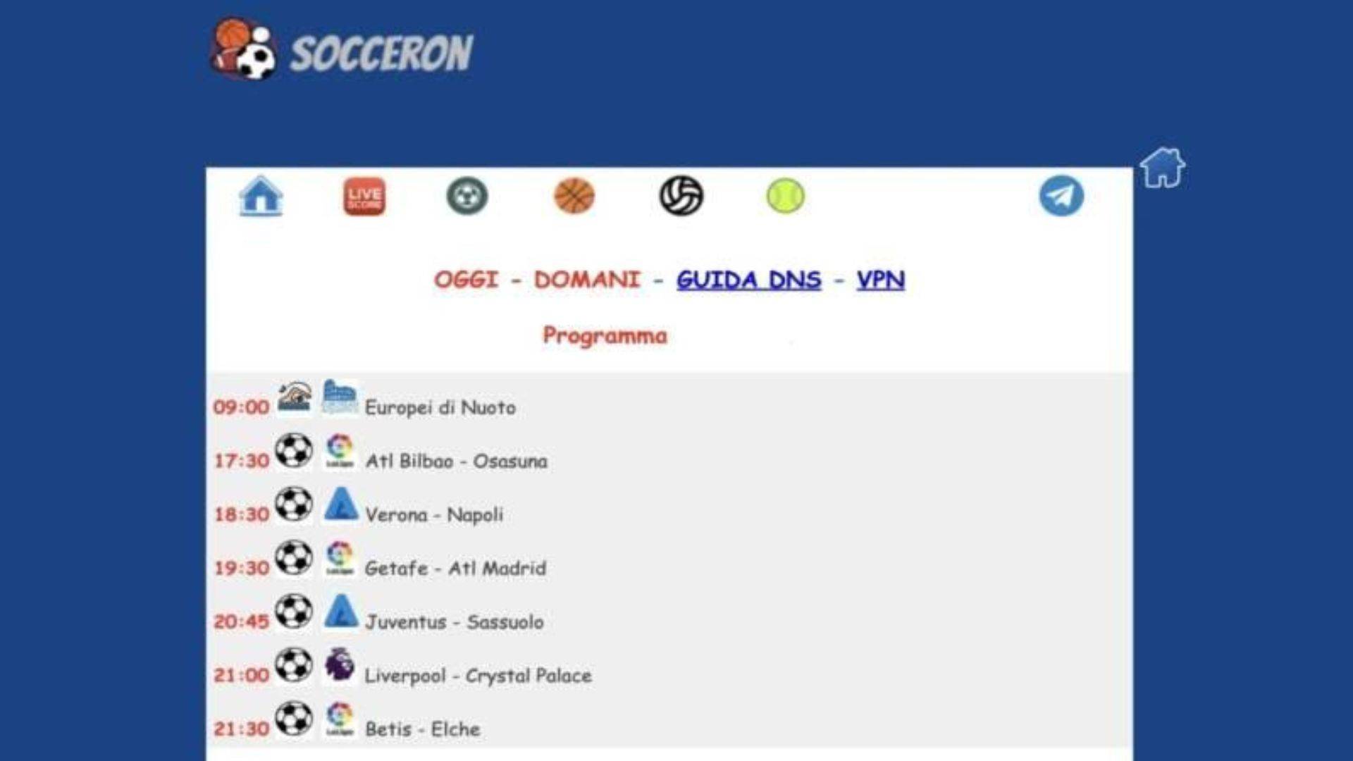 SoccerOn Nuovo Sito