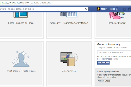 how to create an fb page without a name