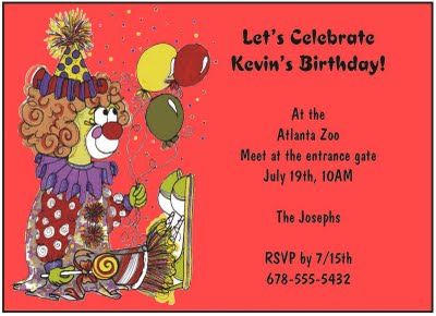 Contoh Invitation Card Birthday Party - Rommy 7081