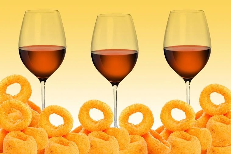 Cheezels with orange wine and other surprisingly good snack and vino pairings