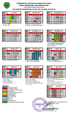 yang dapat anda gunakan khususnya untuk Guru dan umumnya untuk sekolah yang ada dilingkunga Kalender Pendidikan Tahun Pelajaran 2018/2019 Provinsi Kalimantan Timur