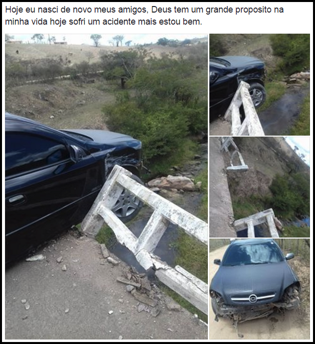 BONCONSELHENSE ESCAPA DE ACIDENTE NA ESTRADA DE BARRA DO BREJO