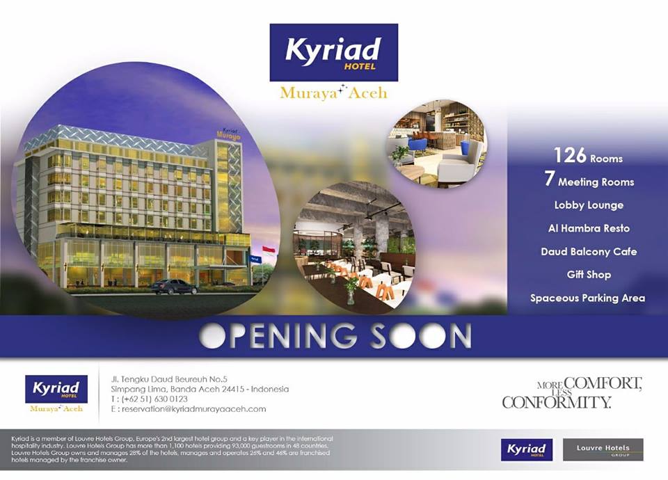 Kyriad Muraya Aceh Opening Soon Sept Jobs News | Archived ... - 