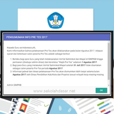Jadwal Pre-Tes Bagi Guru di Aplikasi SIM PKB 2017