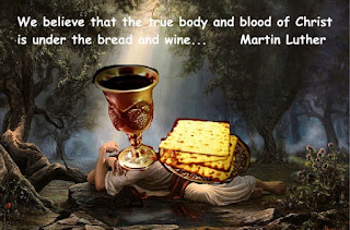 Jesus is under the bread and wine - Luther