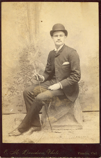 E.M. Davidson.  Visalia, circa 1890.  Dapper guy.