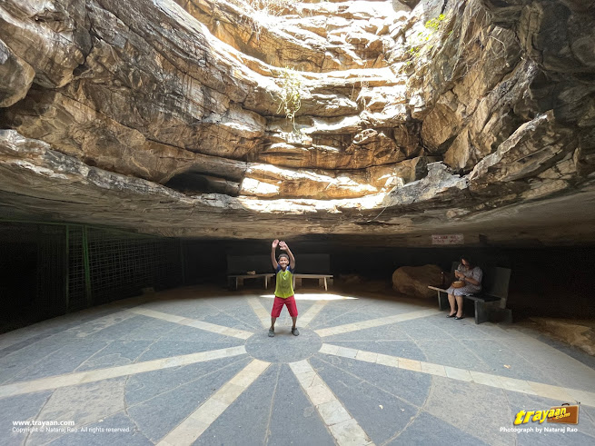 Inside Belum caves in Andhra Pradesh