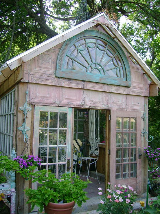 Dishfunctional Designs: Greenhouses Made With Salvaged Windows