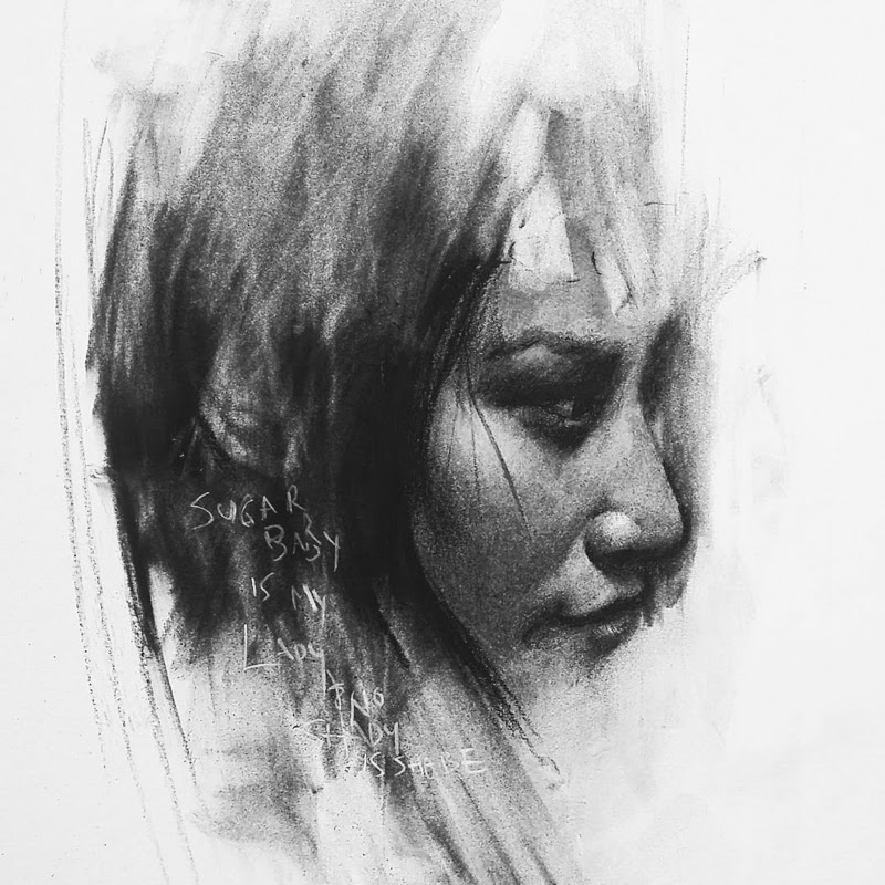 Charcoal Drawings by The Big Bad Gorilla from Toronto, Canada.
