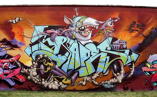 Graffiti Letters : American Graffiti street Art Design