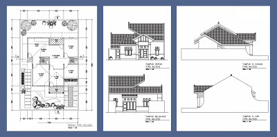 denah rumah type 90/225