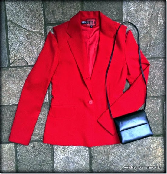 blazer e bolsa Brechó Camarim