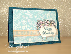 scissorspapercard, Stampin' Up!, CASEing The Catty, Hugs From Shelli, Magnolia Blooms, Varied Vases, Bird Ballad DSP, Paper Pumpkin, Watercolour Pencils