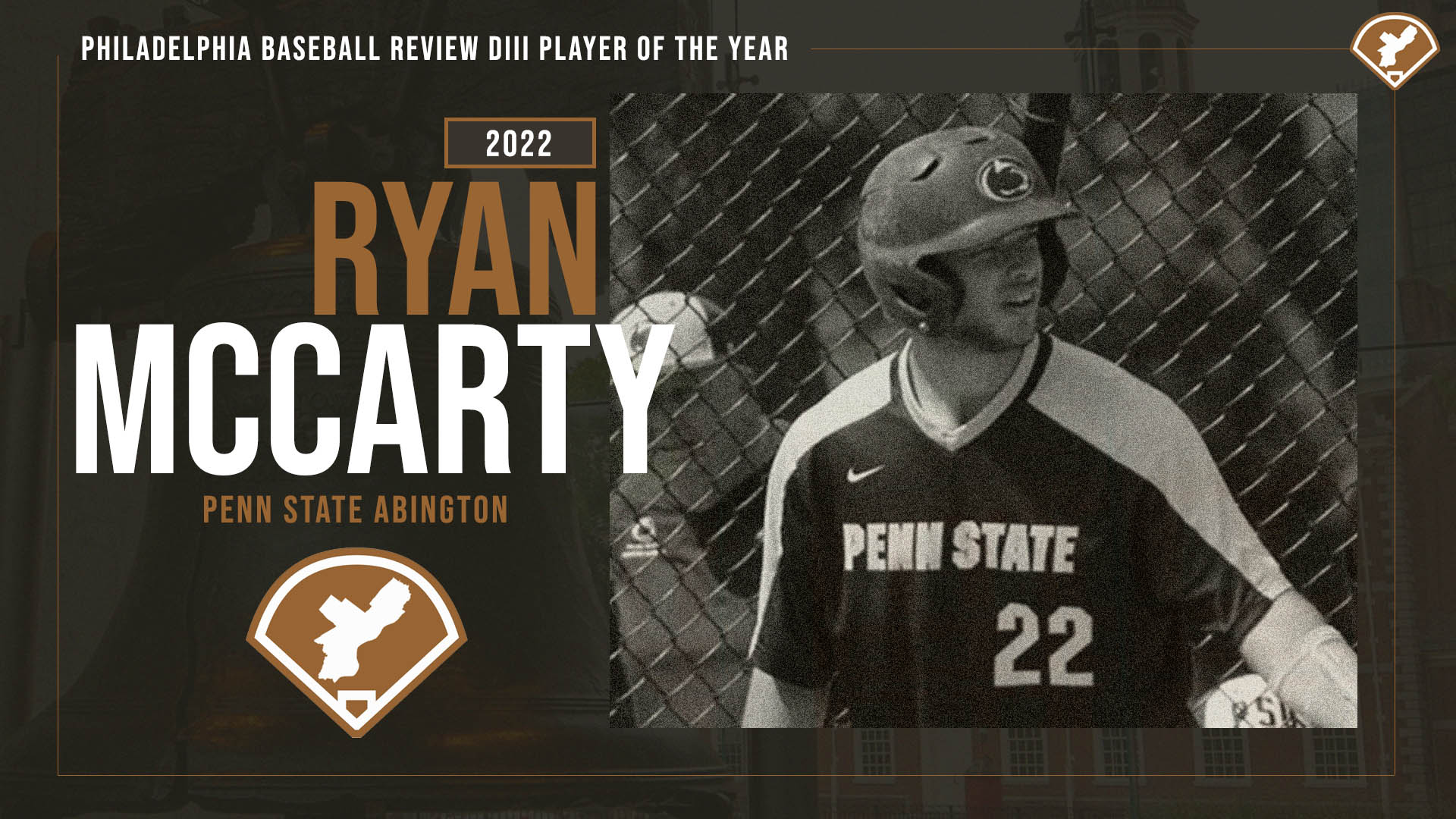 Ryan McCarty named Philadelphia Baseball Review DIII Player of the Year