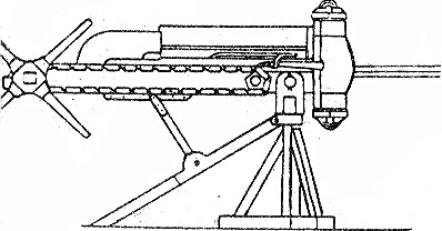 Полибол Филона. На рисунке представлена схема скорострельной баллисты, составленная по описанию древнегреческого математика Филона.