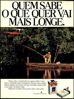 cigarros minister anos 70; Souza Cruz; propaganda anos 70; história decada de 70; reclame anos 70; propaganda cigarros anos 70; Brazil in the 70s; Oswaldo Hernandez;