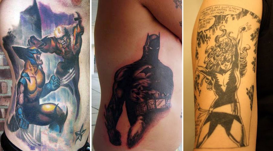 THE TOP 6 COMIC BOOK TATTOOS: Is Your Healing Factor Ready?
