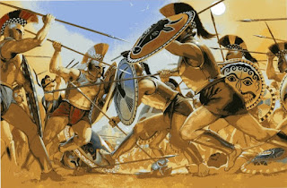 www.fertilmente.com.br - Batalhas Espartanas eram corriqueiras, sua sociedade era moldada para a Guerra