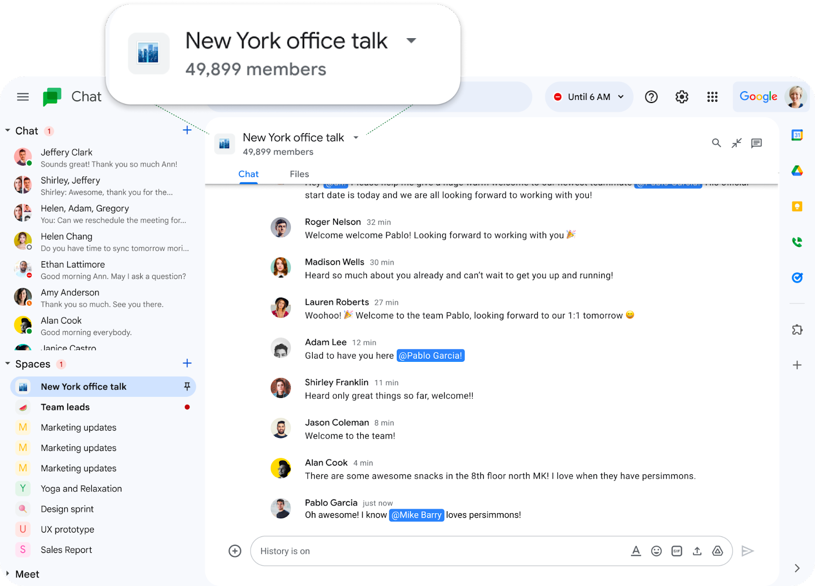 Google Workspace Updates: Add Google Groups to spaces in Google Chat