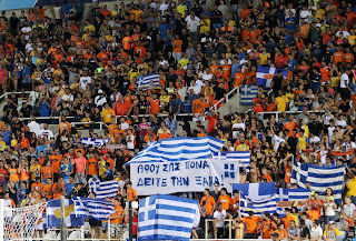Υποδοχή των Αζέρων στο ΓΣΠ, με 5 χιλιάδες Ελληνικές σημαίες 